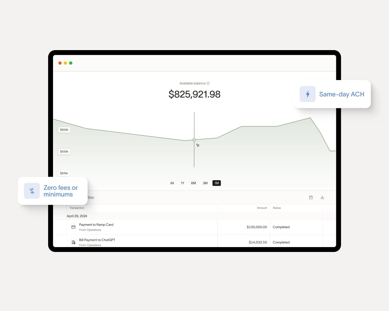 Open and manage your primary bank account on Ramp