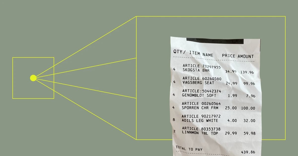 abstract receipt graphic