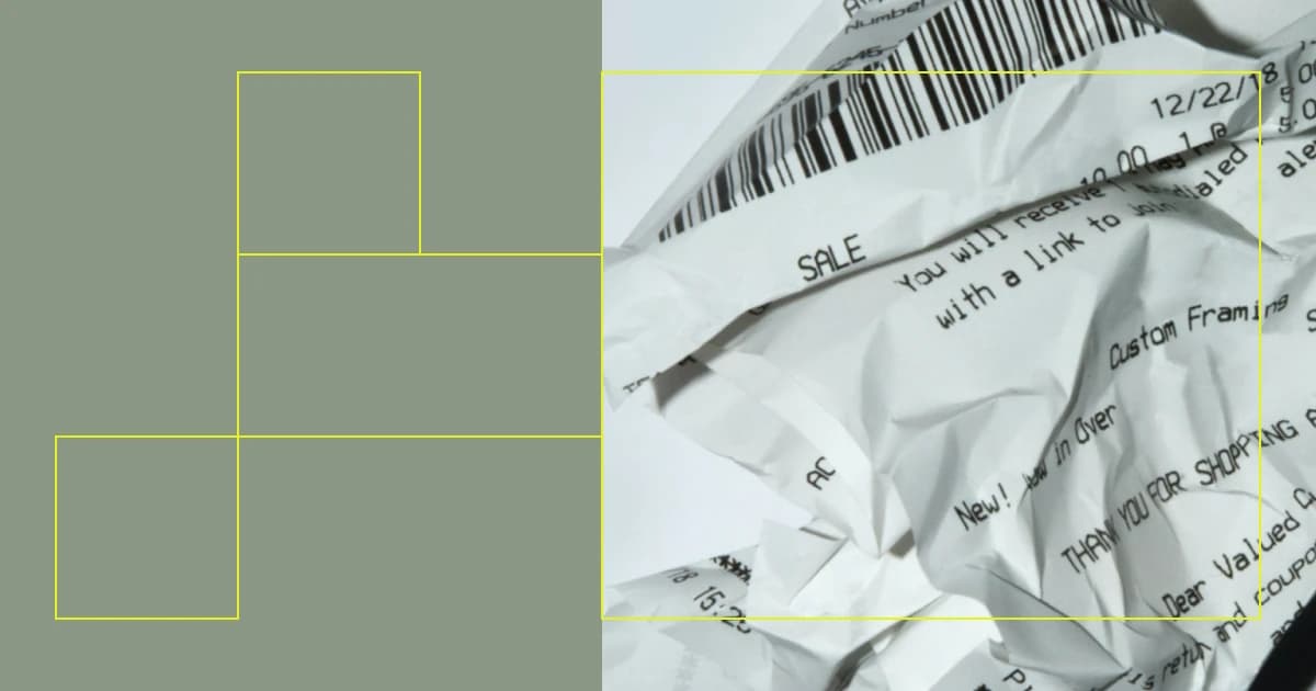 abstract receipt graphic