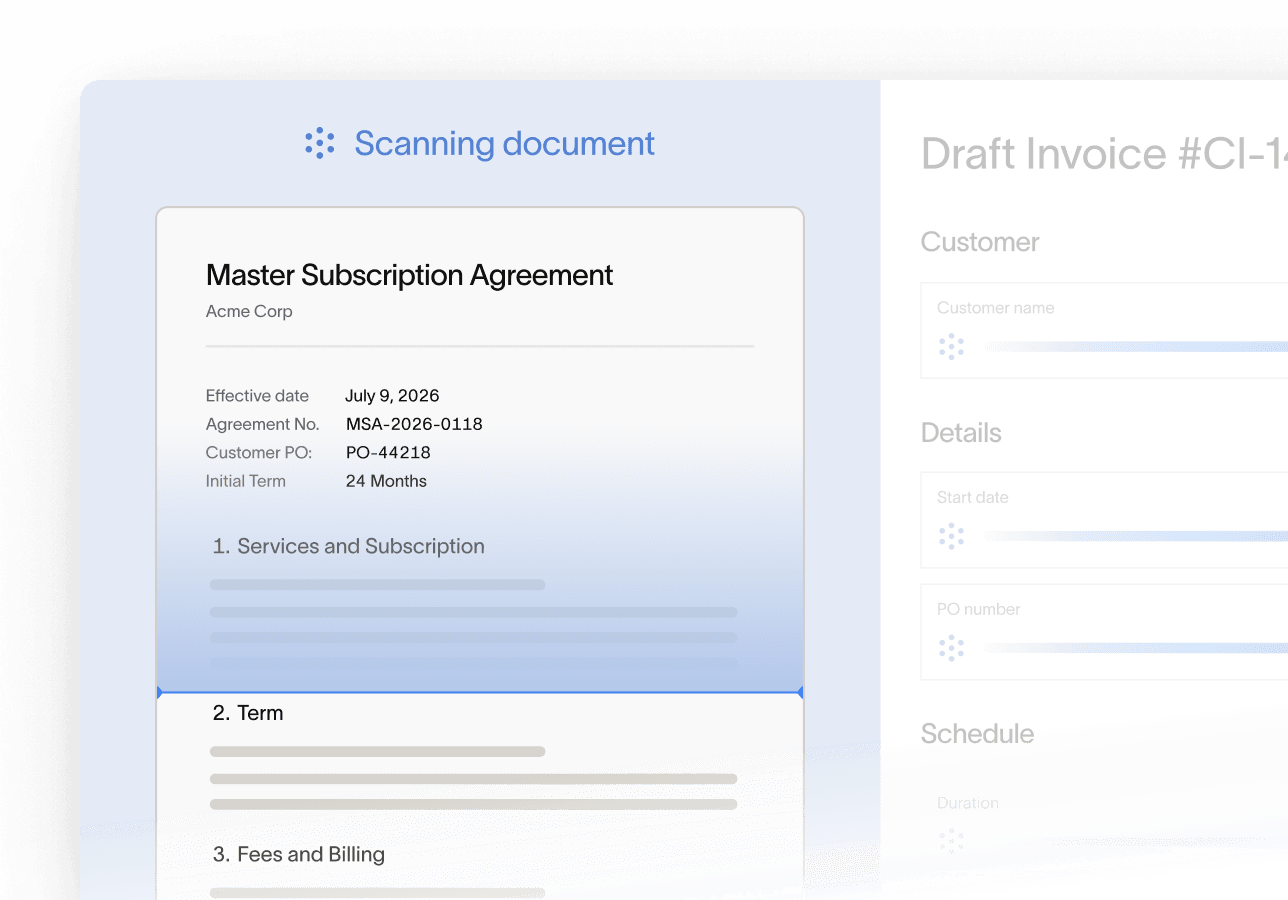 Create an invoice from a contract in Ramp