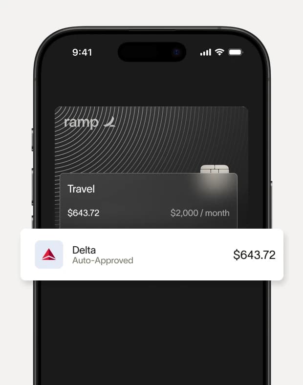 Corporate cards with controls