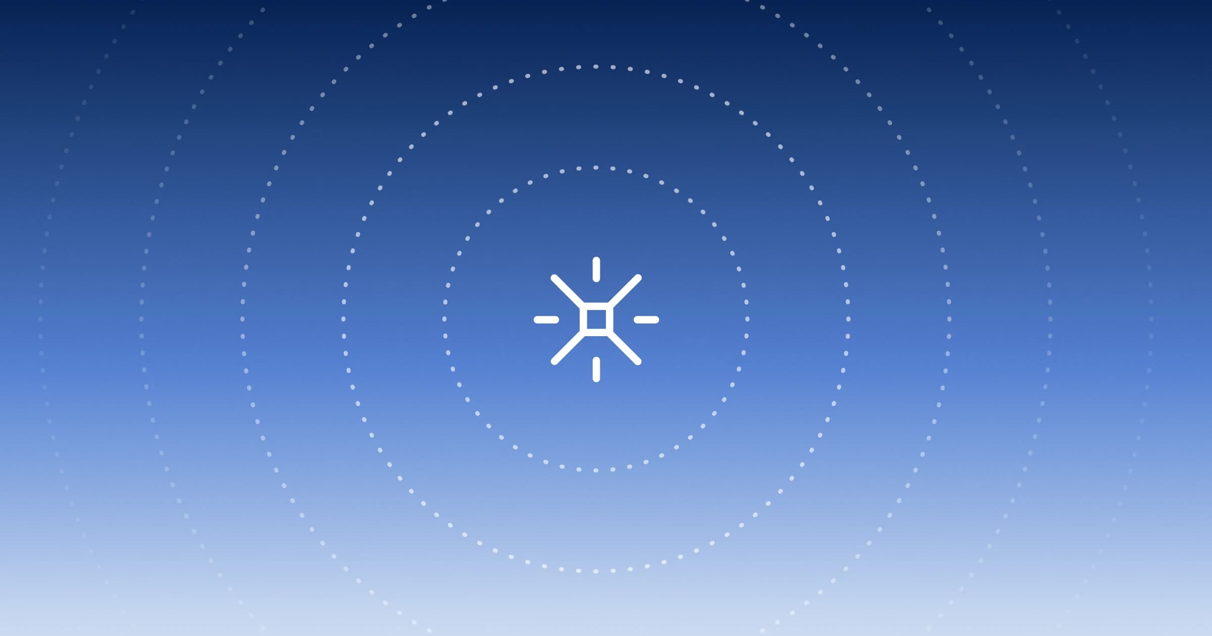 AI visualization with centered starburst icon