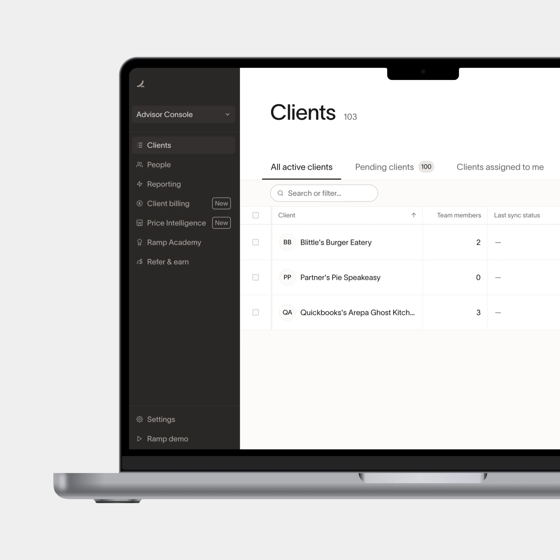 Advisor Console