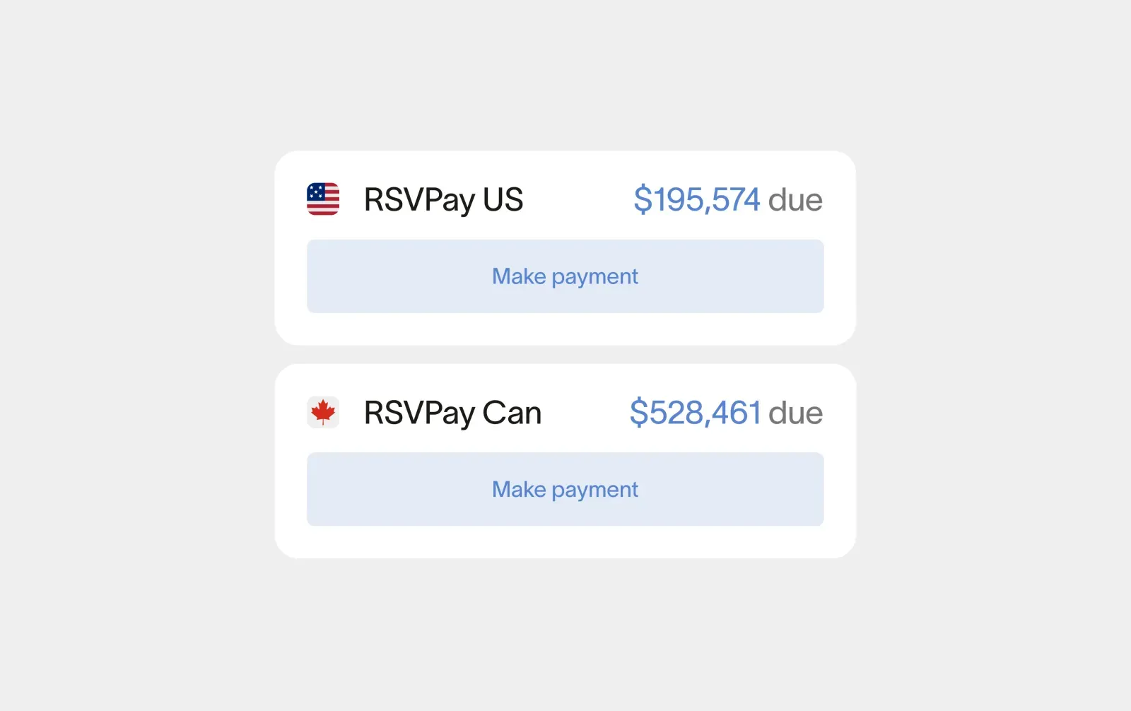 Individual statement payments