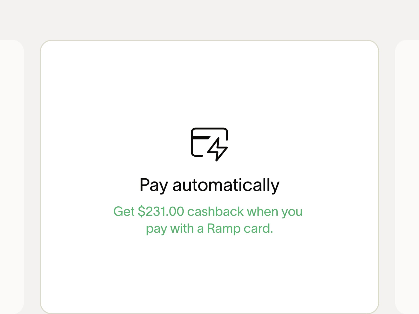 Earn cashback with no extra steps.