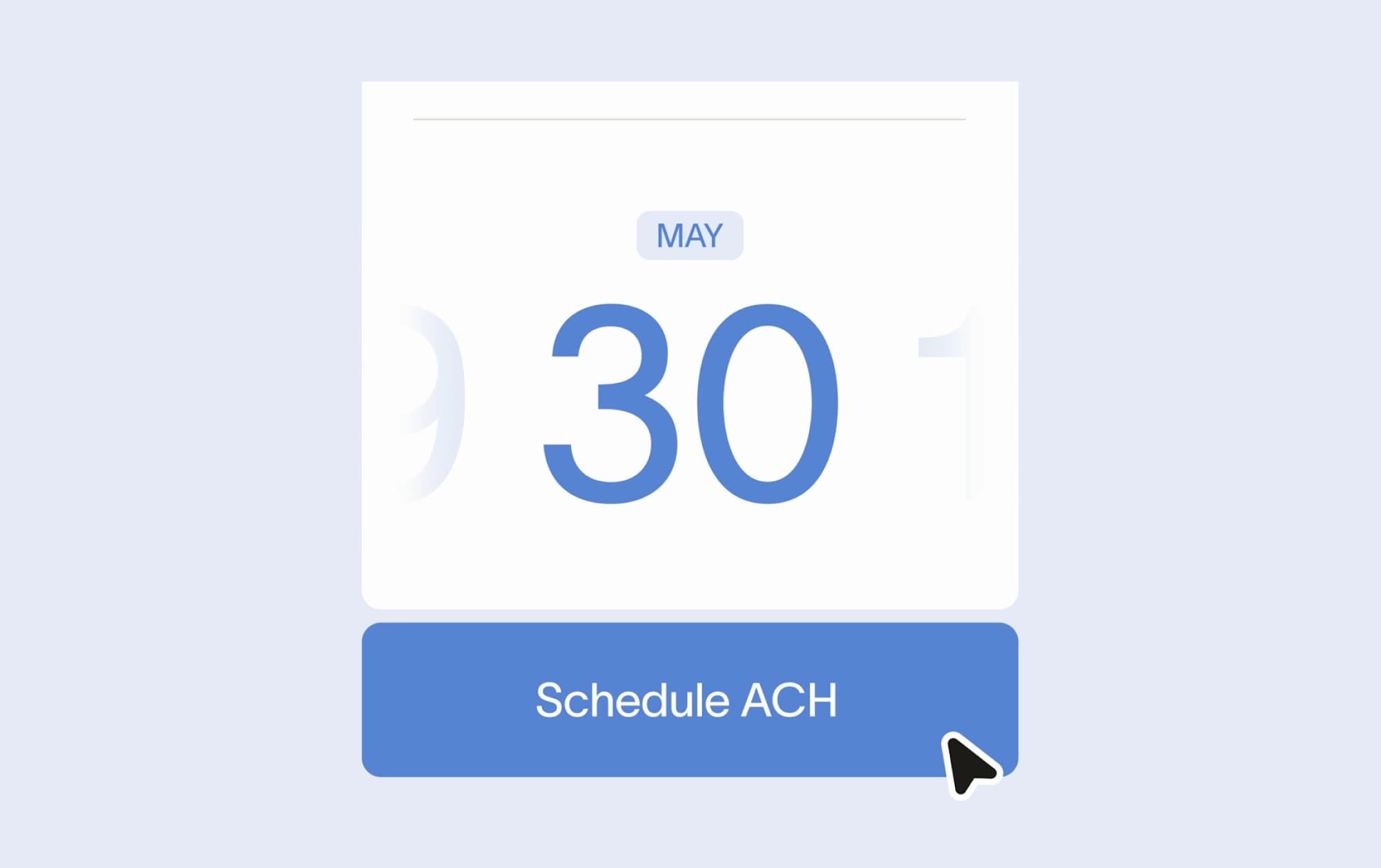 Ramp scheduled ACH payment options