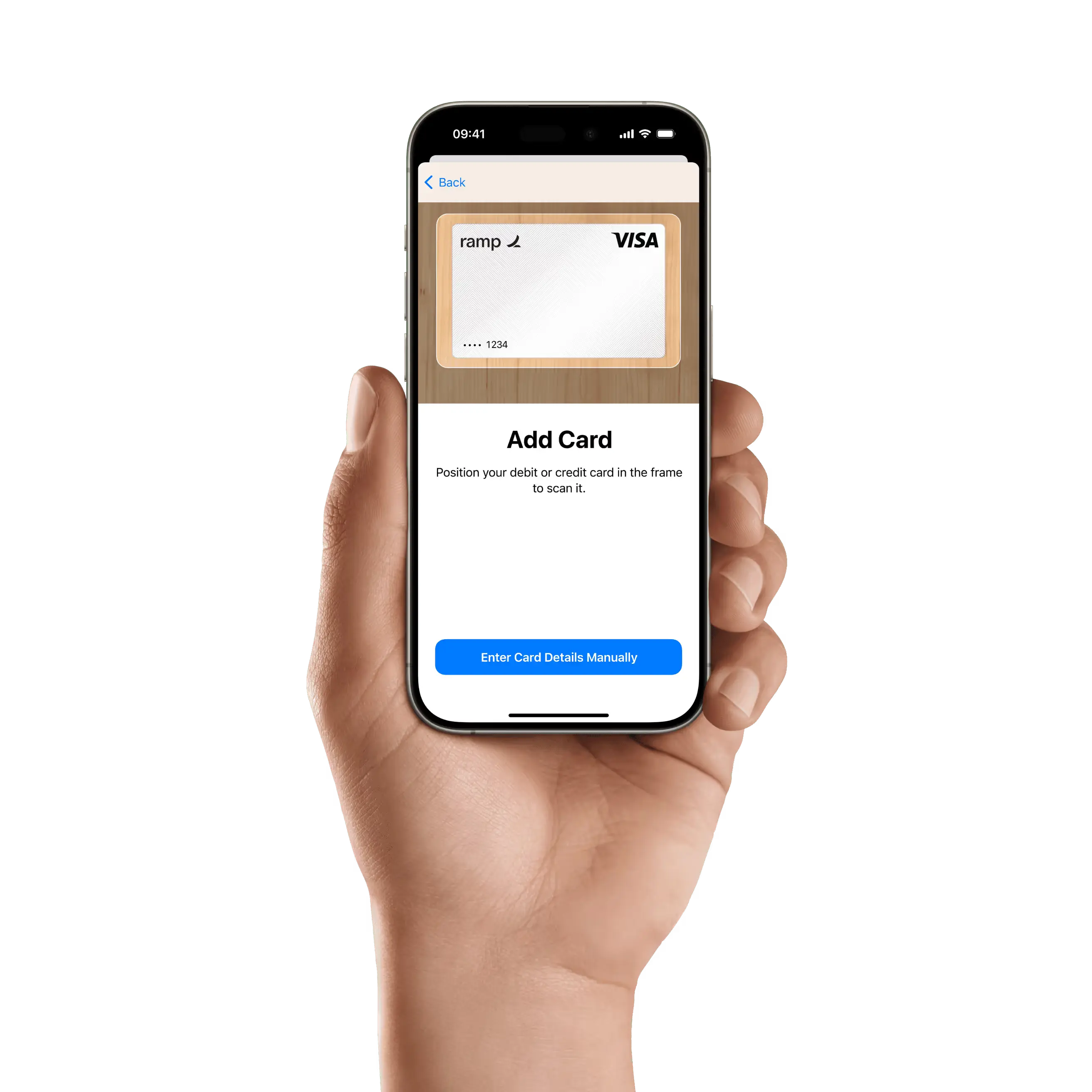 Add your Ramp card