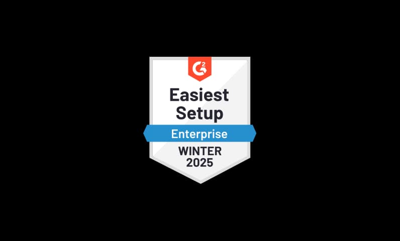 Ramp EasiestSetup Enterprise Winter 2025 award