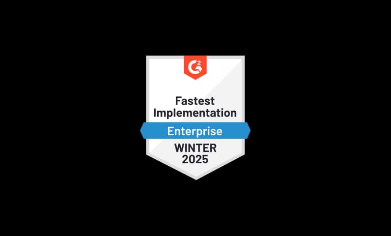 Ramp FastestImplementation Enterprise Winter 2025 award