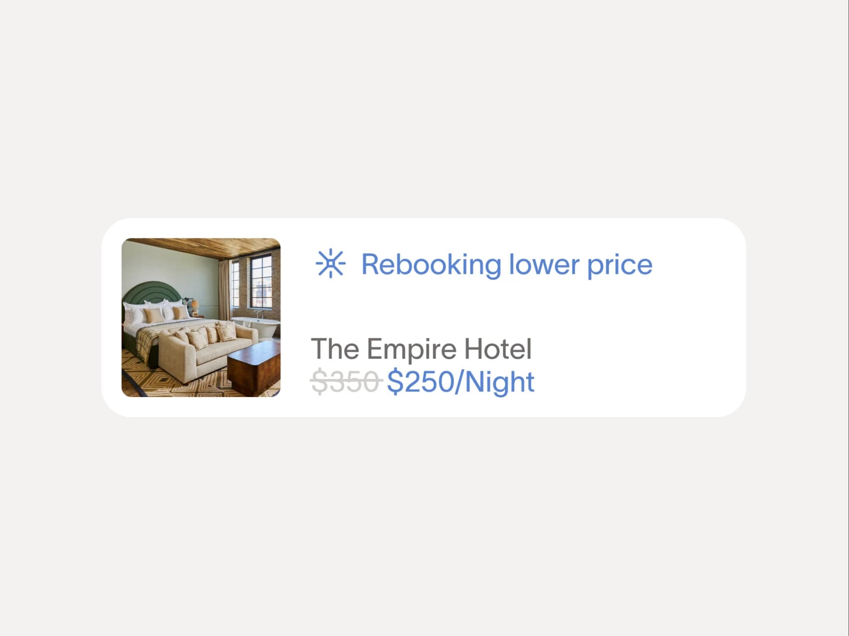 If the price drops, we’ll catch it.