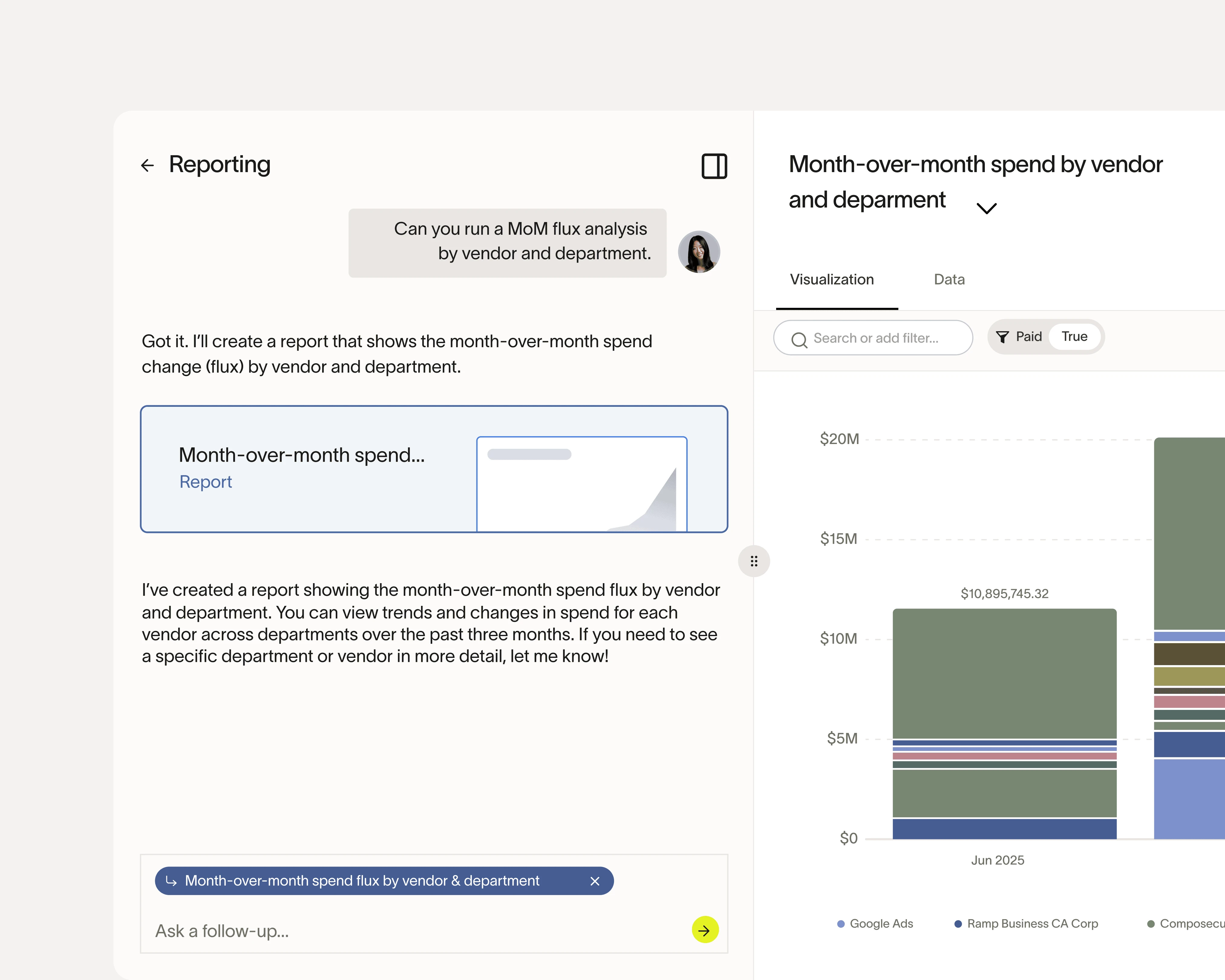 AI reporting