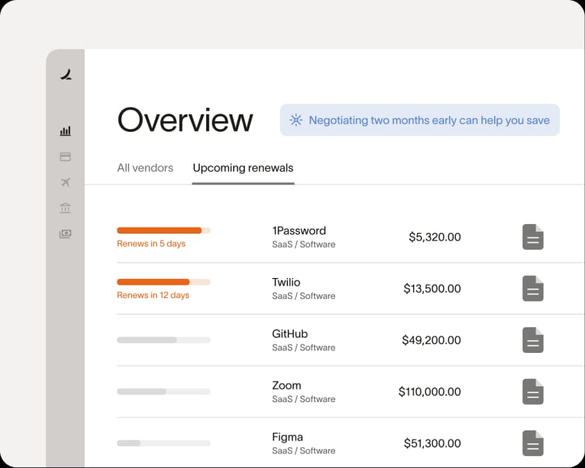 Stay ahead of renewals