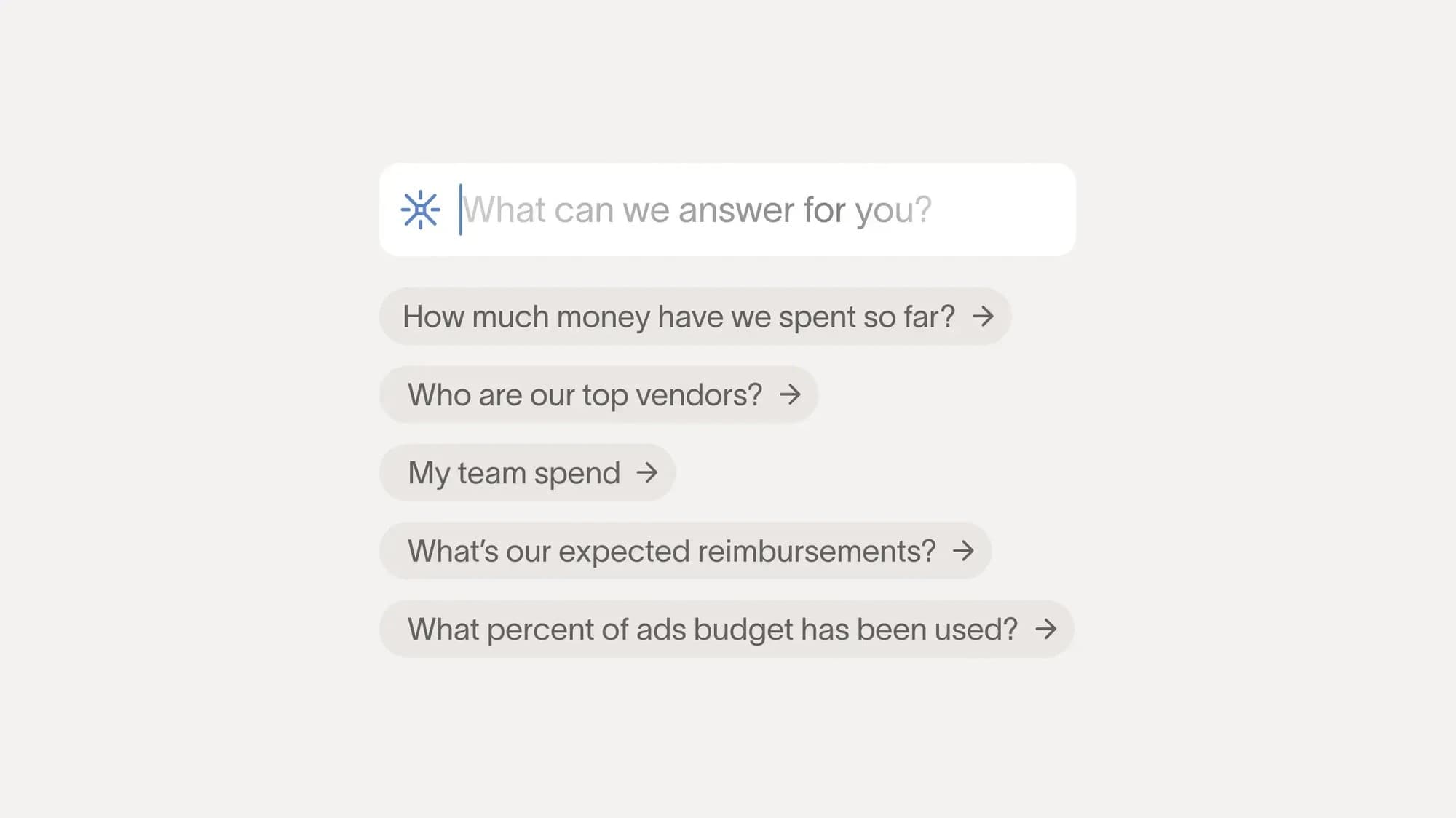Ask reporting questions in Ramp