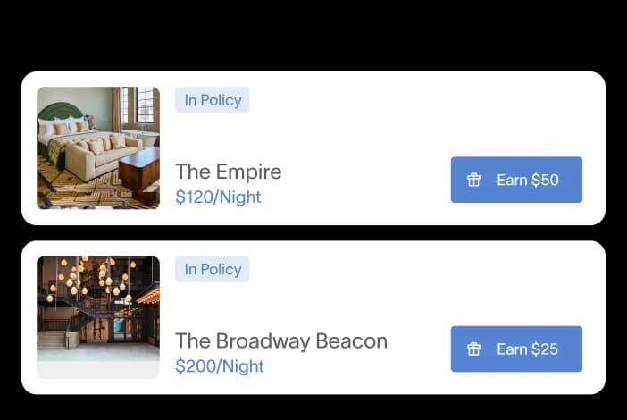 Incentivize employees to spend less