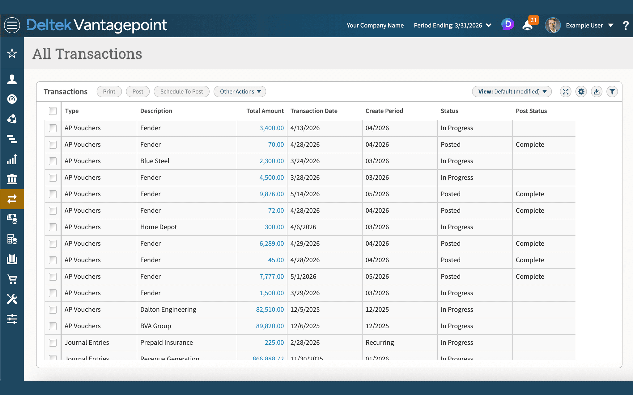 Astrata for Deltek Vantagepoint