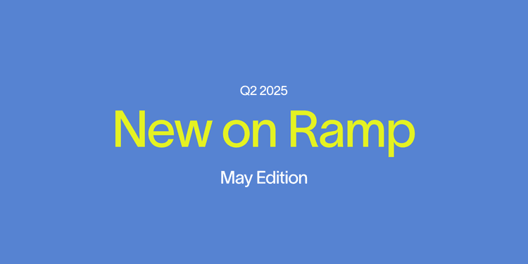 New on Ramp: May Edition