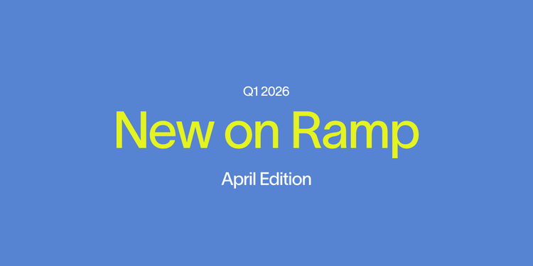 New on Ramp: April Edition