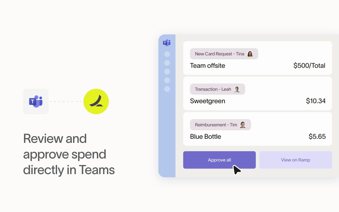 Ramp & Microsoft Teams Integration: Easily Approve Spend